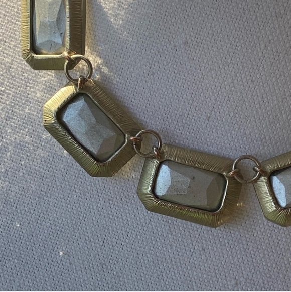 Vintage VCLM Crystal Gold Chain Chocker - Picture 3 of 6